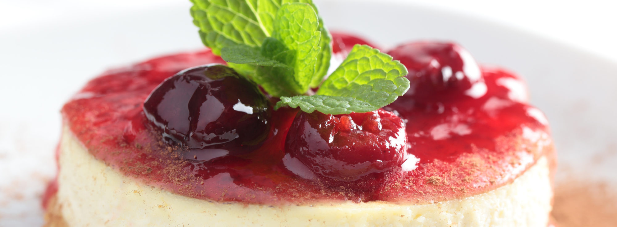 desert with fruit gelatin on top